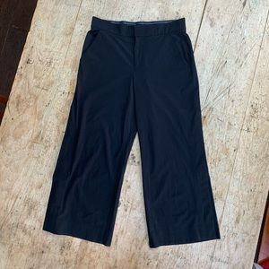 Athleta black wide-leg pants